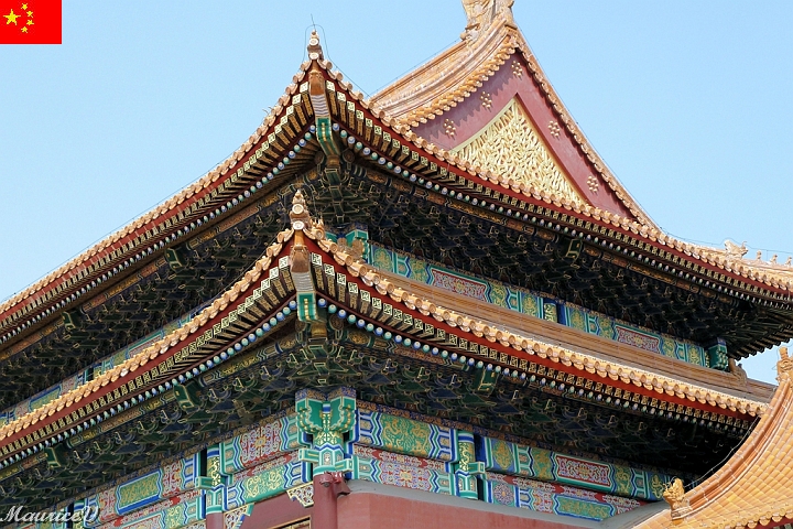 Beijing-305.jpg - Les bâtiments sont construits en bois et bien sculptés  (1420 à 1911)
