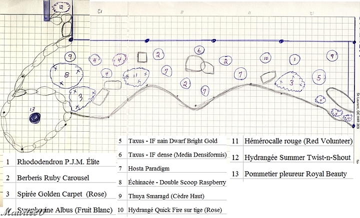 Plan-MV2.jpg - Voici l'index des plantes et leur emplacement.  Vous verrez dans les photos suivantes leur vraie beauté